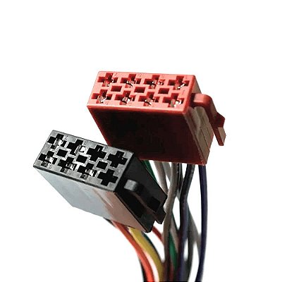 Chicote Plug Conector Auto Radio Mp3 Universal Femea 16 Vias