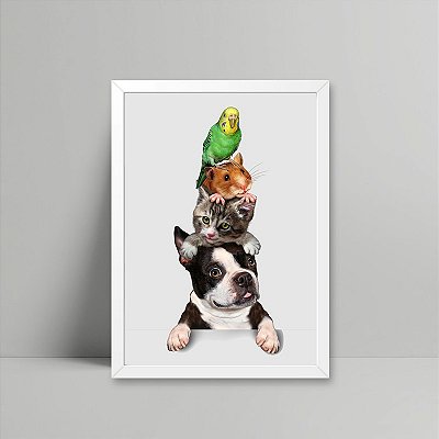 Quadro Animais Amigos