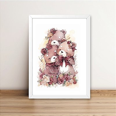 Quadro Família Urso
