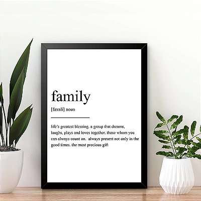 Quadro Significado de Família
