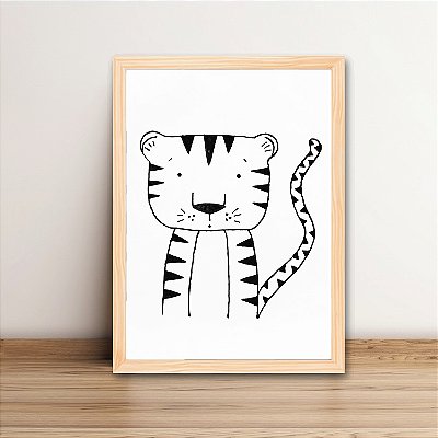 Quadro Decorativo Tigre