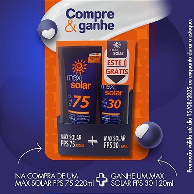 KIT MAX SOLAR FPS 75 220ML + MAX FPS 30 120ML