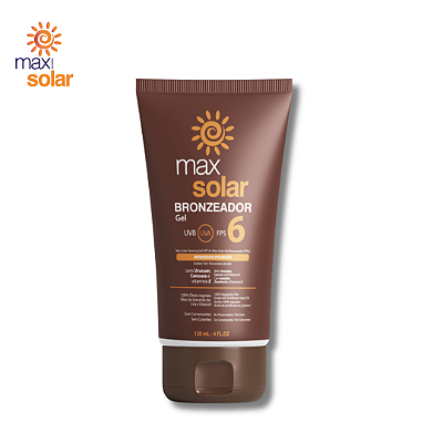 MAX SOLAR GEL BRONZEADOR FPS 6 - 120 mL