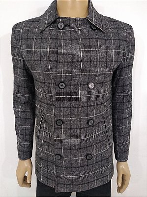 CML1020 CASACO POLI VISCOSE CAMELO CINZA