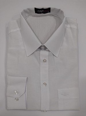 815601-04 CAMISA SOCIAL CLASSICA CAW BRANCA