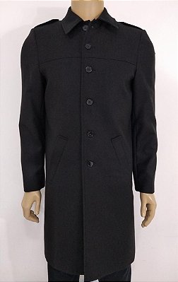 FAT730.01 SOBRETUDO LONGO LÃ FATIOTA PRETO