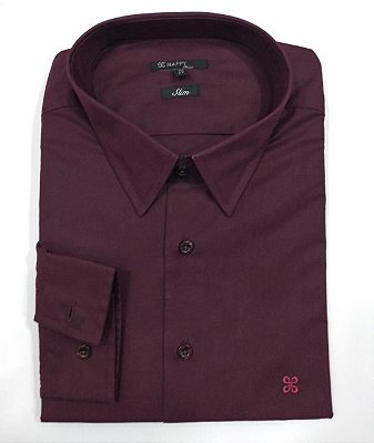 44175-02 CAMISA ML SLIM HAPPY