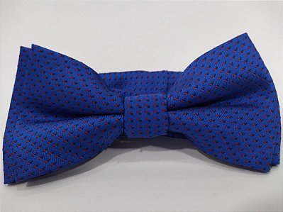 2035-02 GRAVATA BORBOLETA EM POLIÉSTER AZUL