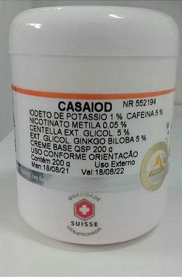 CREME PARA MASSAGEM CASAIOD - 200g