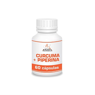 CURCUMA 500mg + PIPERINA 5mg - 60 cápsulas