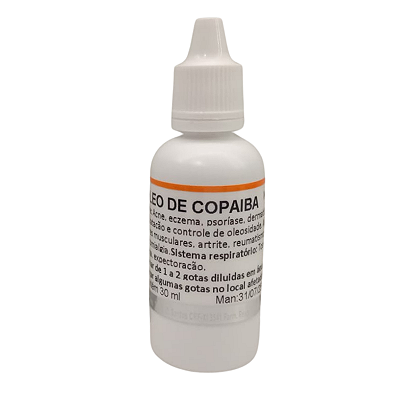 OLEO DE COPAÍBA - 30ml
