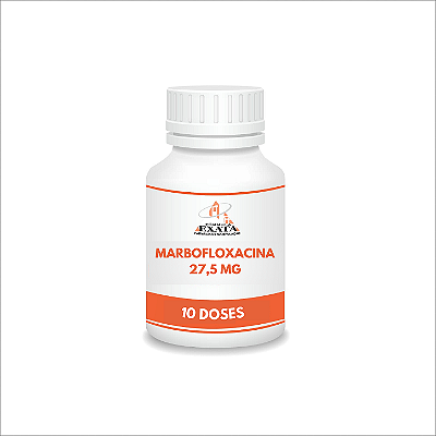 MARBOFLOXACINA 27,5 mg - 10 cápsulas - USO VETERINÁRIO - (venda sob prescrição médica)
