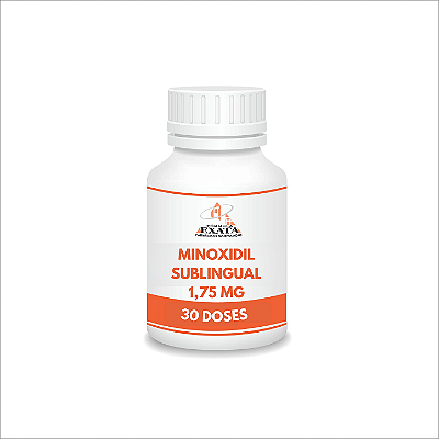 MINOXIDIL ORAL 1,75mg - SUBLINGUAL - 30 cápsulas (venda sob prescrição médica)