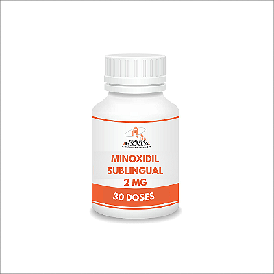 MINOXIDIL ORAL 2mg - SUBLINGUAL- 30 cápsulas (venda sob prescrição médica)
