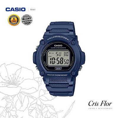 Relógio Casio Sport Azul Marinho W-219H-2AVDF