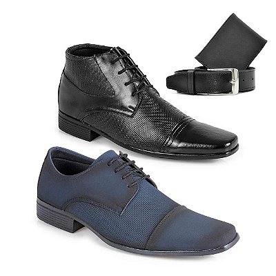 sapato social coturno