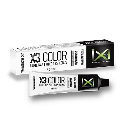 Coloração X3 Color Corretor E Intensificador Amarelo 0/3 - Proteínas e Óleos Especiais 60g IX1975 Professional