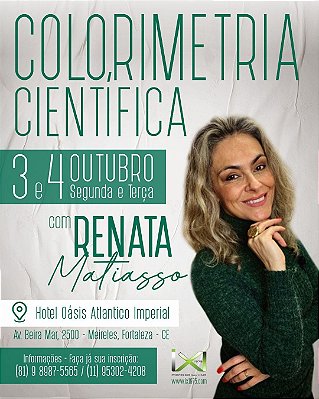 Curso de Colorimetria Cientifica em Fortaleza-CE  AGOSTO 2023