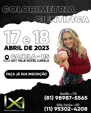 Curso de Colorimetria Cientifica em Canela-RS  ABRIL 2023
