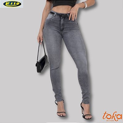 Calça Jeans Skinny C/Cinto 38/46 R.I.19