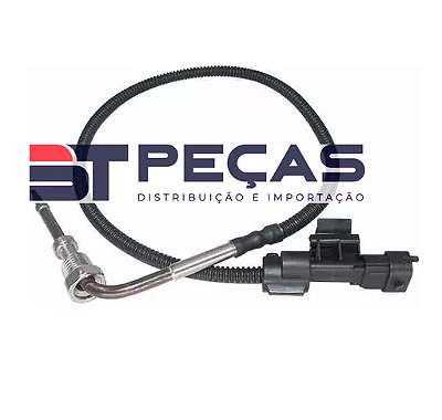 5801455940 - SENSOR TEMPERATURA GASES ESCAPE - POS CATALISADOR - PRETO - IVECO NOVO STRALIS 2012 / TECTOR 2012