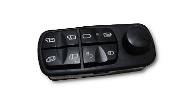 0025455913 - BOTAO VIDRO MERCEDES COMPLETO COM TRAVAS - MERCEDES AXOR / ATEGO