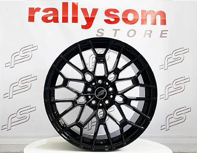 Jogo de Roda RS aplicação Bmw M3 50 Anos Preto Brilhante 5x112 - 19x8 e 19x9 Offset 28 e 40