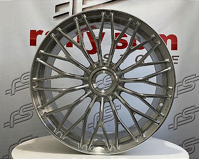 Jogo de Roda Gisa FF6290 P/ gt3 Aço Escovado Center Loock - 20x9,5 e 21x12,5 Offset 45 e 48