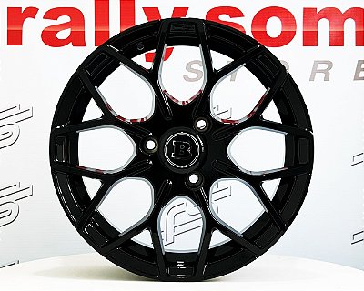 Jogo De Rodas Smart / Brabus Preto Brilhante  3x112 - 16x6 e 17x7