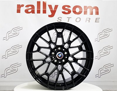Jogo de Roda Bmw M3 50 Anos Preto Brilhante 5x120 - 20x8,5 Offset 35