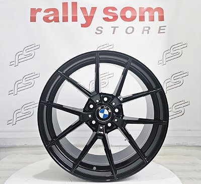 Jogo de Roda Bmw M4 Preto 5x120 - 20x9,0 e 20x10,5 Offset 30 e 35
