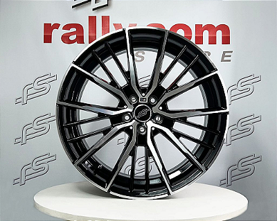 Jogo de Roda RS aplicação Bmw M8 Preto Diamantado 5x112 - 20x8,5 e20x9,5 Offset 26 e 37