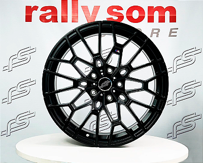 Jogo de Roda RS aplicação Bmw M3 50 Anos Preto Fosco 5x120 - 18x8 Offset 35 (Nv)