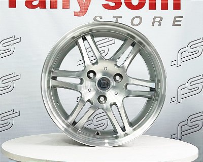 Jogo Roda Smart Prata Brilhante Diamantado 3x112 - 16x5,5 e 16x7 Offset 30 e25