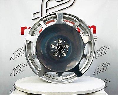 Jogo de Roda Mercedes Maybach Polida 5x112 - 19x8,5 e 19x9,5 Offset 35 e  40 (Nv)