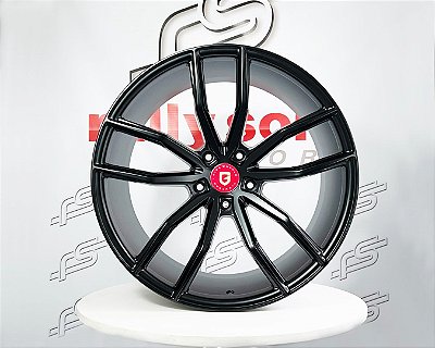 Jogo de Roda Gisa Wheels FÜNF Preto 5x130 - 21x9 e 22x11,5 Offset 40 e 45