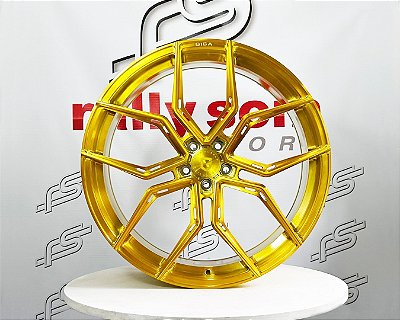 Jogo de Roda Gisa FFT6255 Forged Dourada 5x108 - 22x9,5 Offset 40