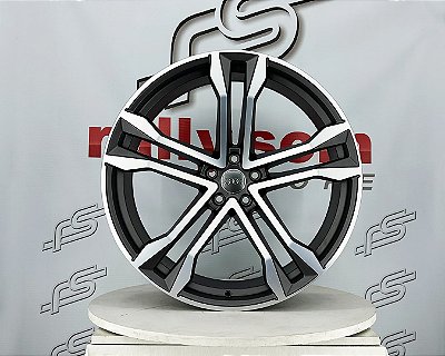 Jogo de Roda Audi Q8 Grafite Diamantado  5x112 - 22X9,5 Offset 26 (Nv)