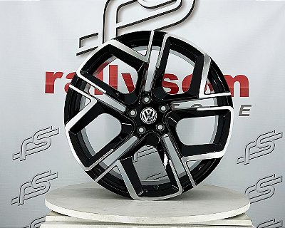 jogo de Roda  VW Tiguan Preto Diamantado Brilhante 5x112 - 20x8,5 Offset 38 (Nv)