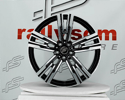 Jogo de Roda RS aplicação BMW Preto Diamantado 5x112 - 20x8,5 e 20x9,5 Offset 25 e 40 (Nv)