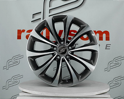 Jogo de Roda RS aplicação Bmw Serie-5 Grafite Diamantado 5x120 - 19x8,5 e 19x9,5 Offset 25 e 39
