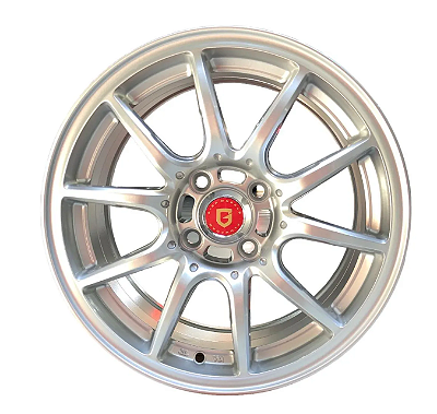 Jogo de Roda Gisa Wheels YA3829 Prata 4x100 - 15x6,5 Offset 40 (Nv)