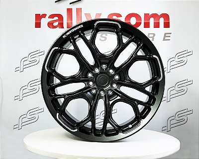 Jogo de Roda RC Performace ART727 Preto Semi Brilho- 19x8,5  5x113 Offset 35 (Nv)