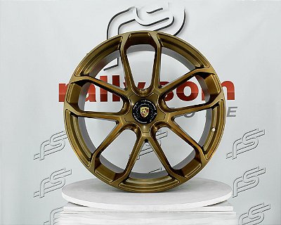 Jogo de Roda Cayenne Gts Bronze 5x130 - 23x10 e 23x115  Offset 43 e 47 (Nv)