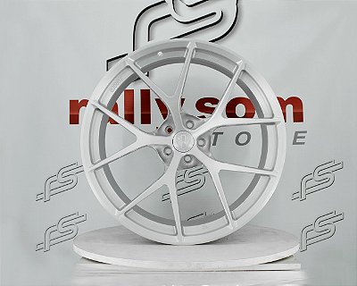 Jogo de Roda BBS F1-R Aço Escovado 5x112 - 22x11,5 Offset 13 e 8  (Nv)