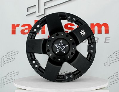 Jogo de Roda Rockstar 775 Preto 5x127 / 139 - 18x9 Offset 0 (Nv)