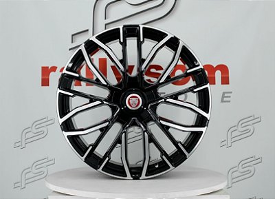 Jogo de Roda Zeeker 001 Preto Brilhante Diamantada 5x108 - 21x8,5 Offset 40 (NV)