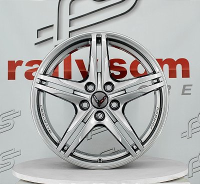 Jogo de Roda Corvette Original Forged Cromo Lock 5x120 - 19x8,5 e 20x11 Offset 52 e 64 (NV)