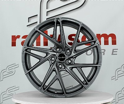 Jogo de Roda Rimshow wheels Flow Forming Grafite 5x120 - 19x8,5 e 19x9,5 Offset 35  e 40 (Nv)