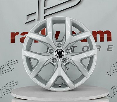 Jogo de Roda Amarok Prata Brilhante Original 5x120 - 19x8 Offset 43 (Nv)